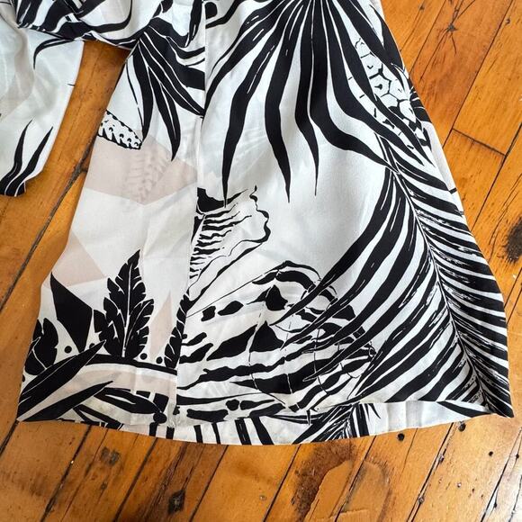 STELLA McCARTNEY Tropical Silk Halter Jumpsuit – Black/White/Pink - Picture 14 of 15